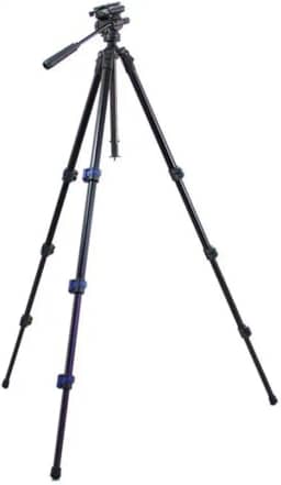 Tripé Profissional Foto e Vídeo com Cabeça Hidráulica, Weifeng WF5316, Preto