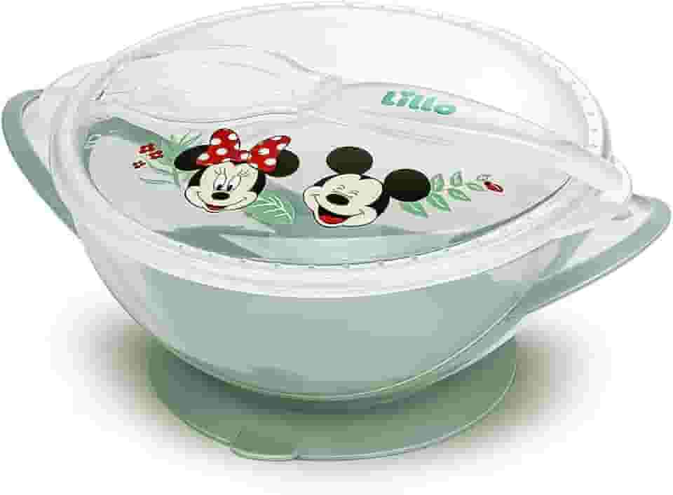 Prato Bowl com Ventosa e Colher Disney