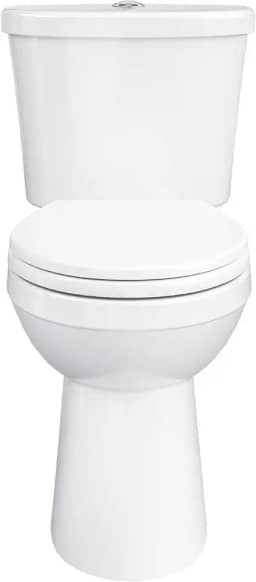 Gerber Vaso sanitário Maxwell Select Round Dual-Flush 1.0/1.28 GPF de duas peças, altura da cadeira ADA, 30,5 cm áspero, alta eficiência, assento de fechamento suave e kit de instalação com anel de