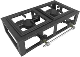 Fogão Industrial de Mesa Alta Baixa Pressão 2 bocas Fogareiro para camping ou caminhoneiro- Fogareiro Duplo Versátil (Alta Pressão)