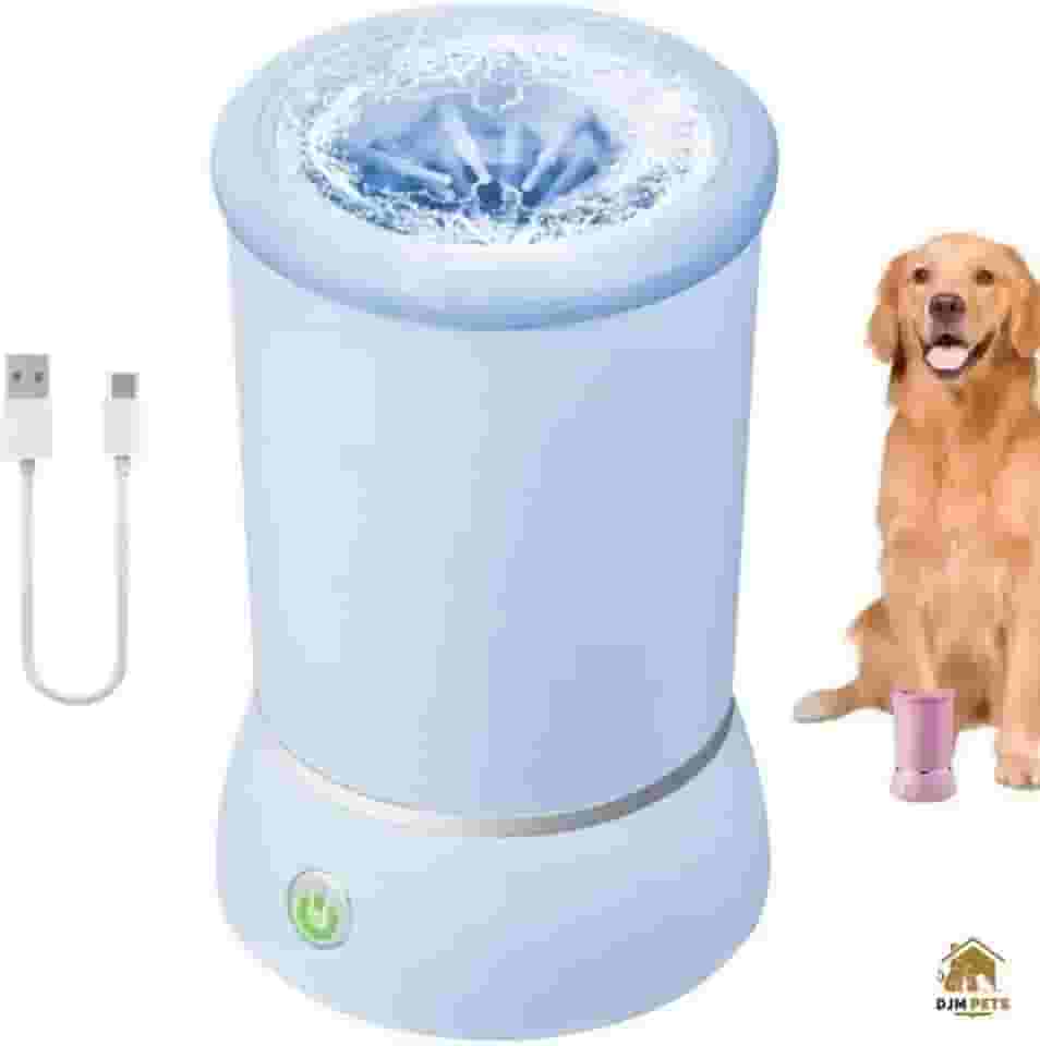 Limpador de Patas para Pets Elétrico Portátil, Copo de Limpeza Recarregável via USB, Ideal para Cães Pequenos e Grandes