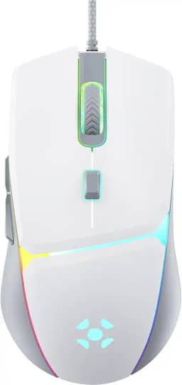 Mouse Gamer Crusader 12800 DPI Branco Fortrek