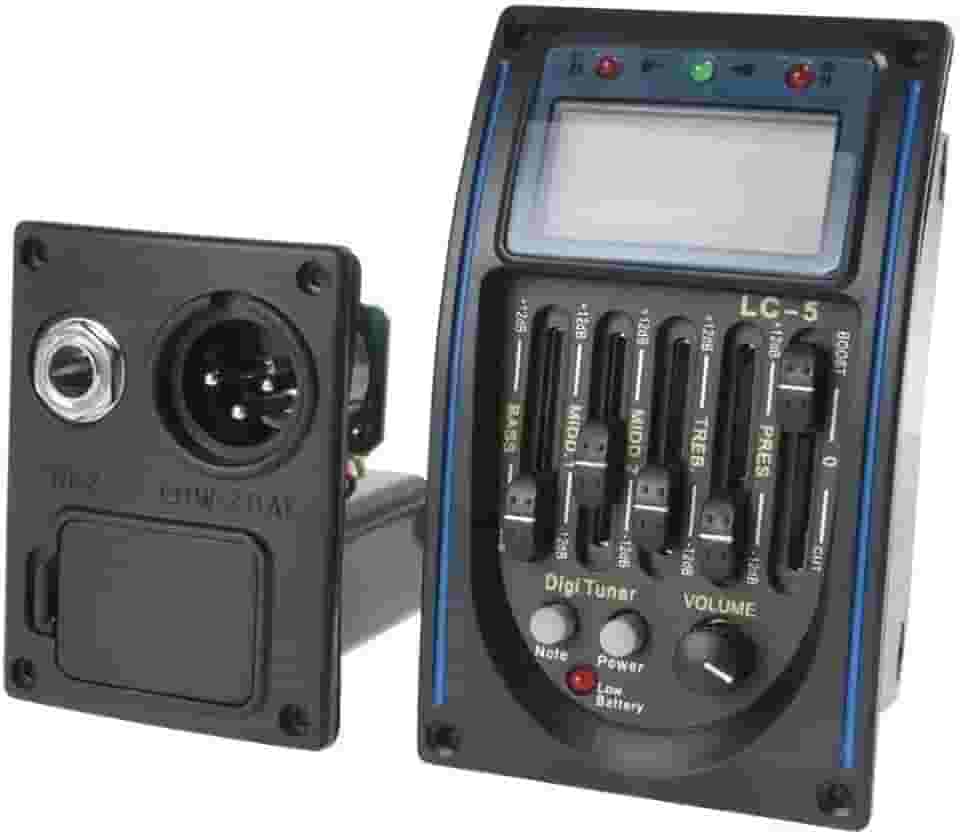 LC-5 Azul - Captador de Violão com afinador