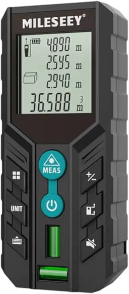 Telêmetro Trena a Laser Digital 50 Metros Profissional D2 com Nível Bolha
