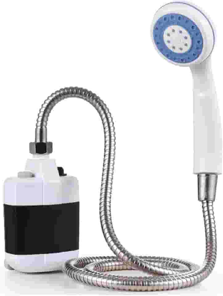 Chuveiro De Acampamento Ao ar Livre Camping Sobrevivencia Portatil Recarregavel Bomba Potente Vasão dágua 4 L/m