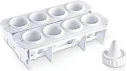 Kit Formas para Coxinhas Modelador de Salgados Faz 8 Coxinhas Fábrica de Coxinhas Plástica e Reutilizável