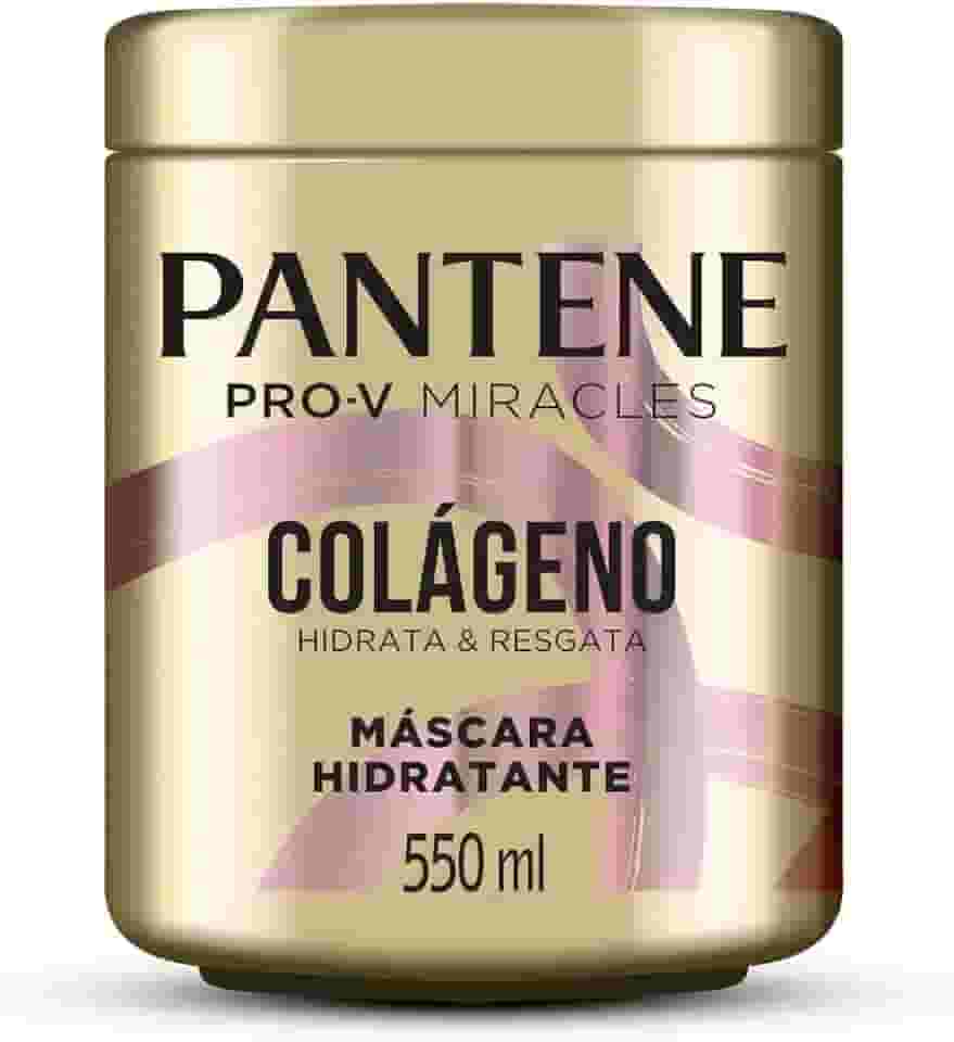 Pantene Máscara de Nutrição e Hidratação para Cabelo - Hidrata e Resgata com Colágeno, Pró-Vitamina B5 e Biotina, Livre de Óleo Mineral e Parabenos, 550ml