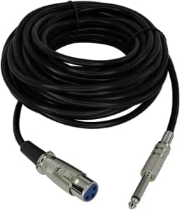 Cabo para Microfone Profissional P10 Mono Xlr 10 Metros