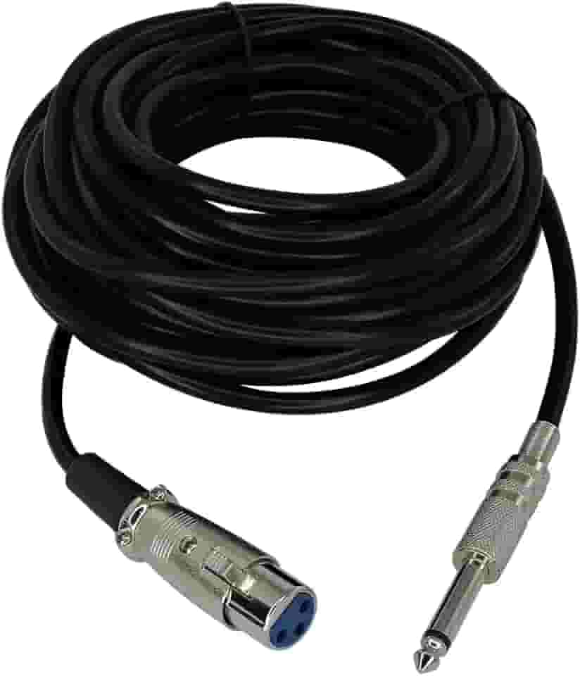 Cabo para Microfone Profissional P10 Mono Xlr 10 Metros
