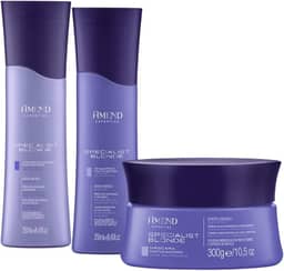 Kit Amend Shampoo + Condicionador + Máscara Capilar Amend Specialist Blonde Matizador - Cabelos Loiros, Descoloridos Ou com Mechas