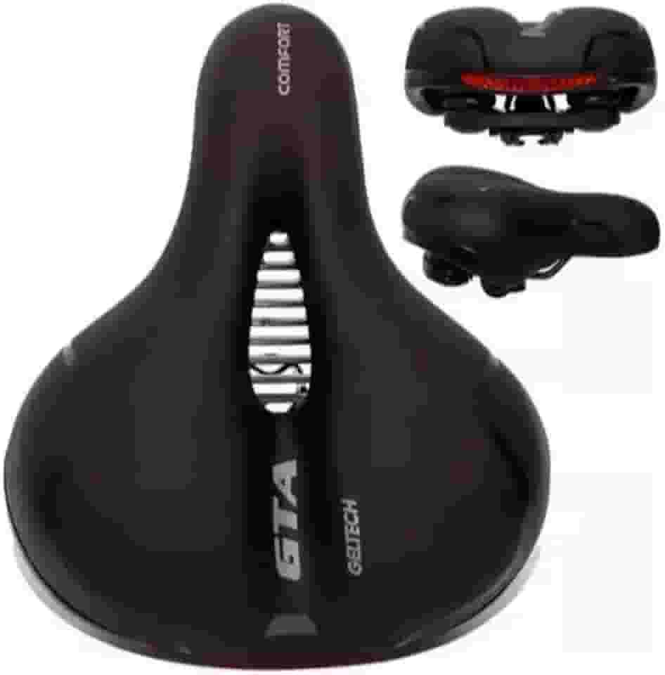 Selim Comfort Gel Tech com Elastômeros e Refletor