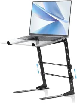 Suporte Portátil para Laptop DJ com Altura Ajustável
