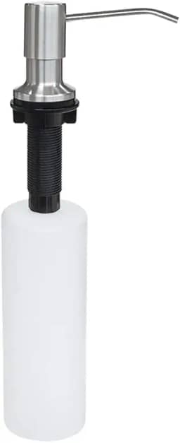 Dosador Detergente Embutir Bancada Pia Redondo Inox Escovado