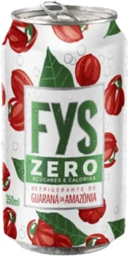 Kit 6 Latas FYS 350ml - ÁGUA TÔNICA OU REFRIGERANTE ZERO (350ml, 6x Guaraná Zero)