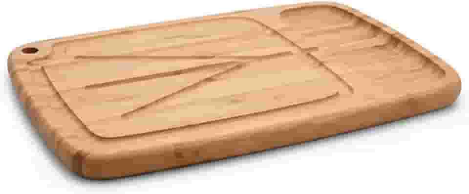 Tábua Churrasco Bambu 39x25 Bbq Grill – Com Sulco Coletor e Superfície Durável