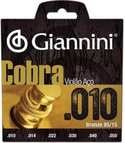 Encordoamento Giannini Violã Aço Serie Cobra 010 85/15 + Nf