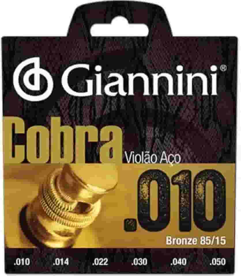 Encordoamento Giannini Violã Aço Serie Cobra 010 85/15 + Nf