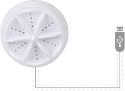 Mini máquina de lavar, lavadora turbo ultrassônica e máquina de lavar louça portátil ultrassônica para tigelas, roupas, óculos, frutas, legumes, conjuntos de chá