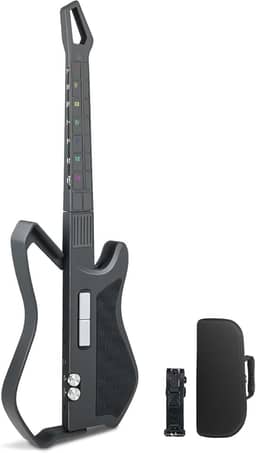 Guitarra Inteligente sem Cordas, Guitarra Inteligente sem Cordas Dobráveis, Equipada com Acordes Controlados Por Aplicativo, Centenas de Predefinições de Instrumentos, Alto-Falante Integrado