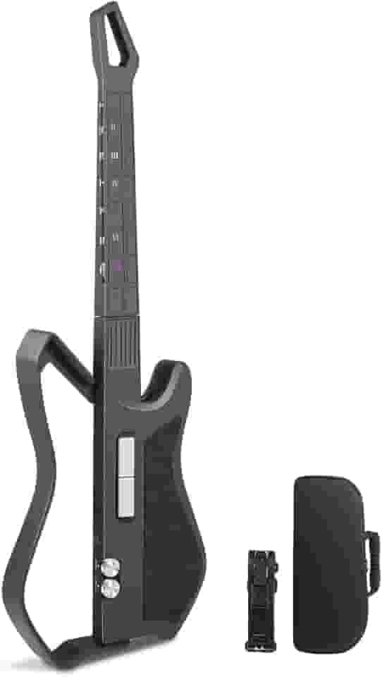 Guitarra Inteligente sem Cordas, Guitarra Inteligente sem Cordas Dobráveis, Equipada com Acordes Controlados Por Aplicativo, Centenas de Predefinições de Instrumentos, Alto-Falante Integrado