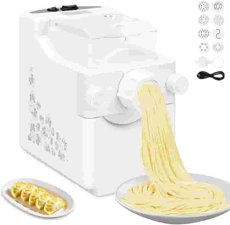 Máquina Elétrica de Fazer Macarrão 110 V, Máquina Automática de Fazer Macarrão, Maquina de Fazer Pastel Elétrica, Maquina de Macarrão(As instruções de uso estão nas últimas três páginas da imagem)