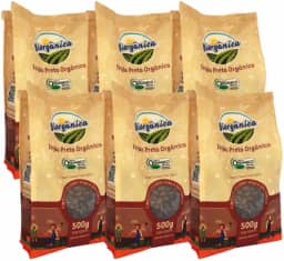 Kit 6X: Feijão Preto Orgânico Biorgânica 500g