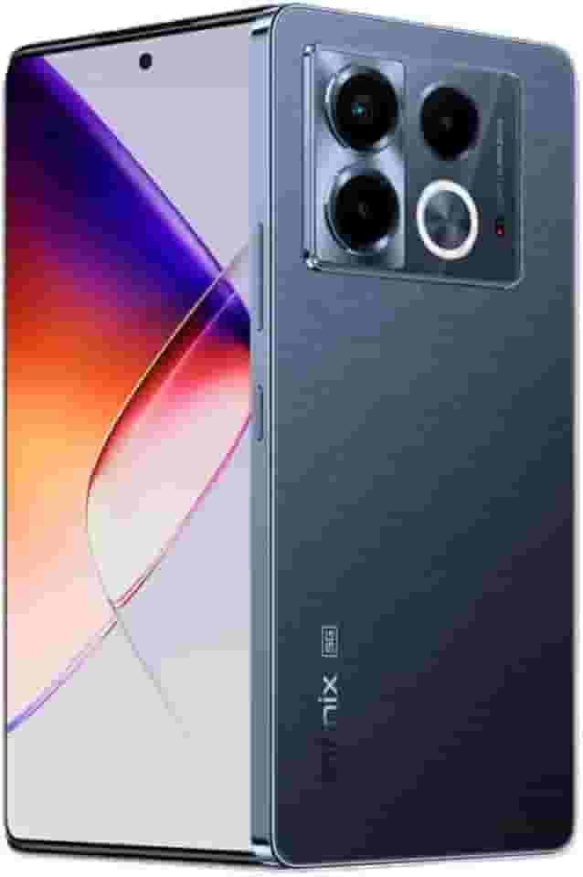 Smartphone Infinix Note 40 5G 8GB RAM 256GB Câmera Tripla 108MP+ Selfie 32MP NFC 6,78' AMOLED Dual Chip - Preto