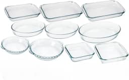 Jogo da Marinex Conjunto de Travessas 7 peças Variadas em Vidro Temperado próprias P/Forno