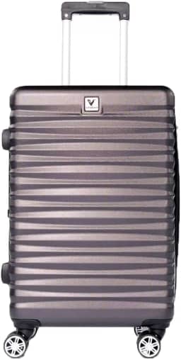 MALA DE VIAGEM MÉDIA EXPANSÍVEL VILABON VB00123 ABS CADEADO TSA RODAS DUPLAS 360 GRAFITE