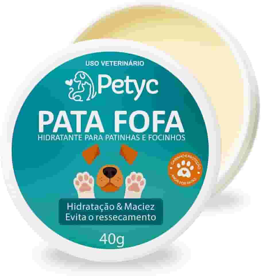 Hidratante de Patinha e Focinho Pata Fofa 40g PETYC Manteiga Karite Óleo de Amendoas e Vitamina E