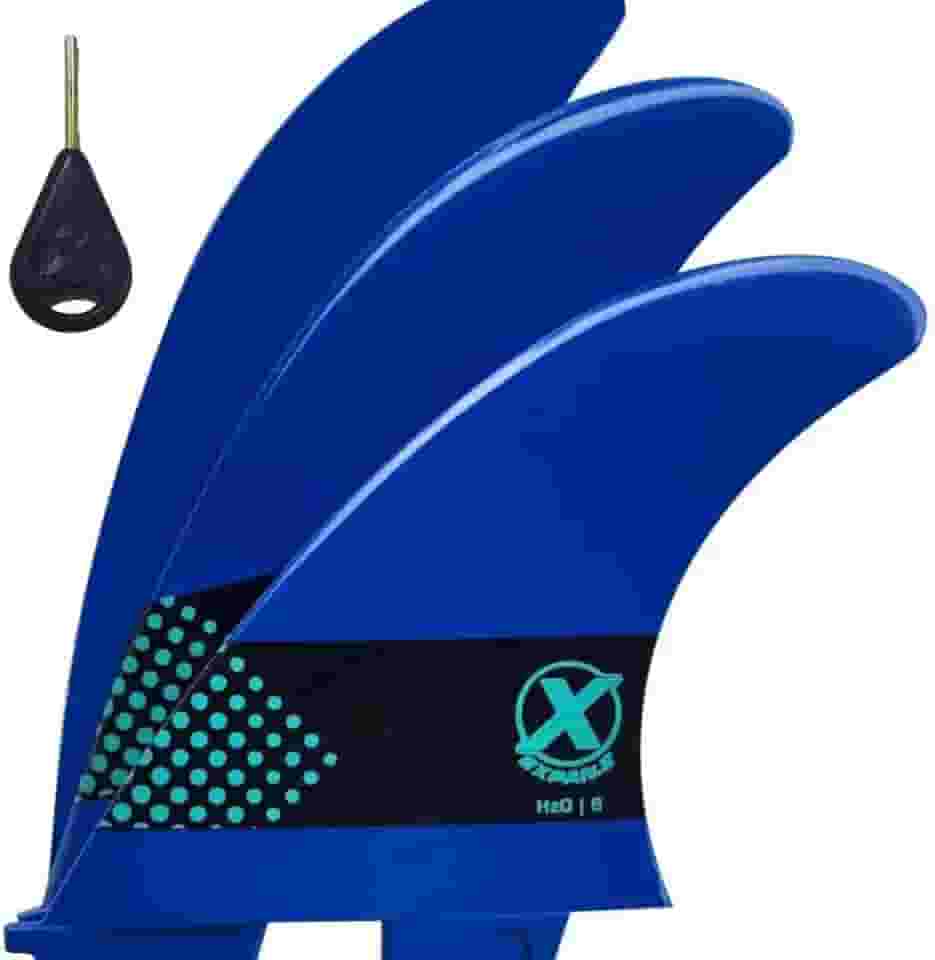 Jogo de Quilha H206 Large Expans - Jogo de Quilha Encaixe FCS2 para Prancha de Surf H206 EXPANS