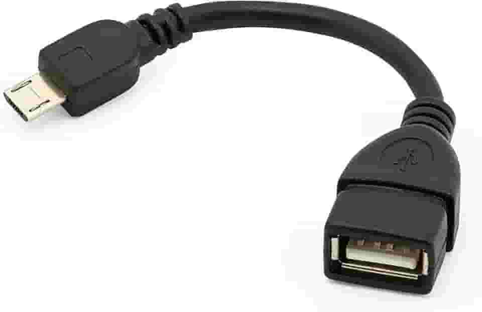 Cabo Otg Usb Tablet CelularCabo OTG Cor Preto Cabo Conector V8