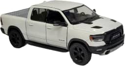 Miniatura Carrinho de Ferro Ram 1500 Caminhonete 4X4 Metal (ram branco)