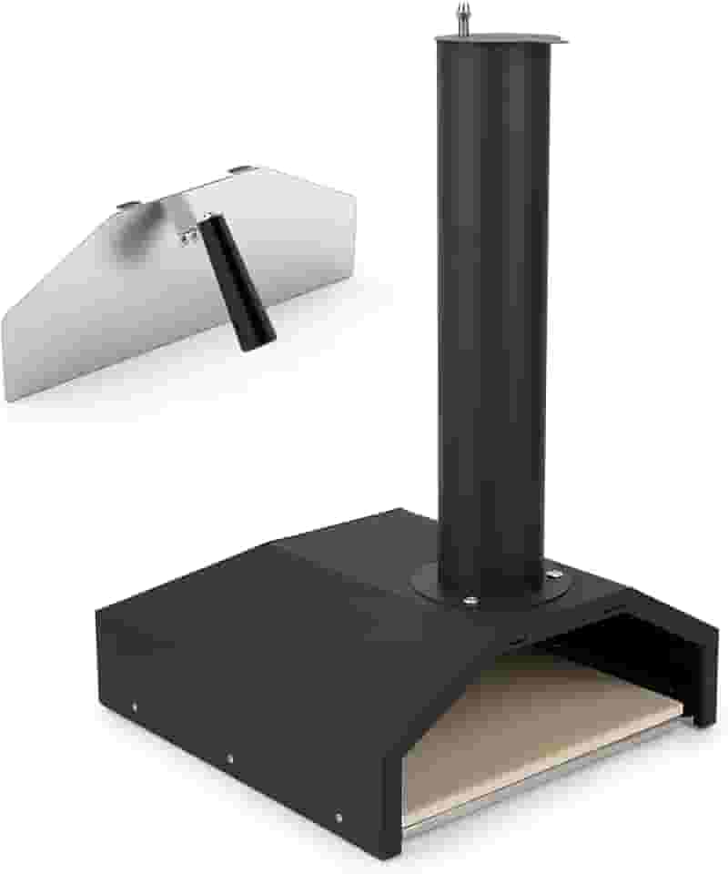 Stanbroil Caixa de forno de pizza ao ar livre de 14 polegadas serve para fogão a lenha, pizzaria a lenha com pedra de pizza para grelha/fogão