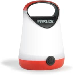 Eveready Lanterna de acampamento LED, lanterna alimentada por bateria brilhante, suprimentos de furacão resistente à água, tempo de execução de 100 horas, pacote com 1