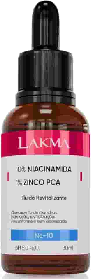 Sérum Facil Lakma 10% Niacinamida + 1% Zinco Pca Clareamento, Hidratação, Revitalização, sem Oleosidade