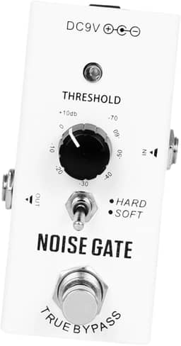 Tachiuwa Pedal Noise Gate Efeito de Supressão de Ruído, Pedal de Efeitos de Guitarra Elétrica para Som