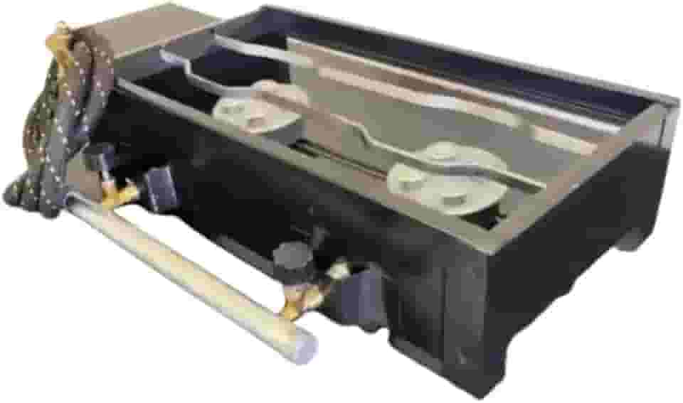 Fogão Industrial Portátil 2 Bocas Aço Cor PRETO C/Kit Gás Completo, Caminhão, Caminhoneiro, Caixa de Cozinha, Camping, Mangueira e Registro