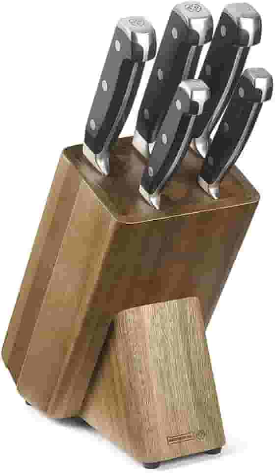 Conjunto De Facas E Suporte - Mundial 6 Peças