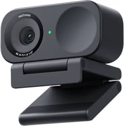 Insta360 Link 2C - Webcam 4K para PC/Mac, sensor de 1/5.1 cm, moldura automática, HDR, microfone com cancelamento de ruído AI, controle de gestos para streaming, chamadas de vídeo, jogos, funciona com