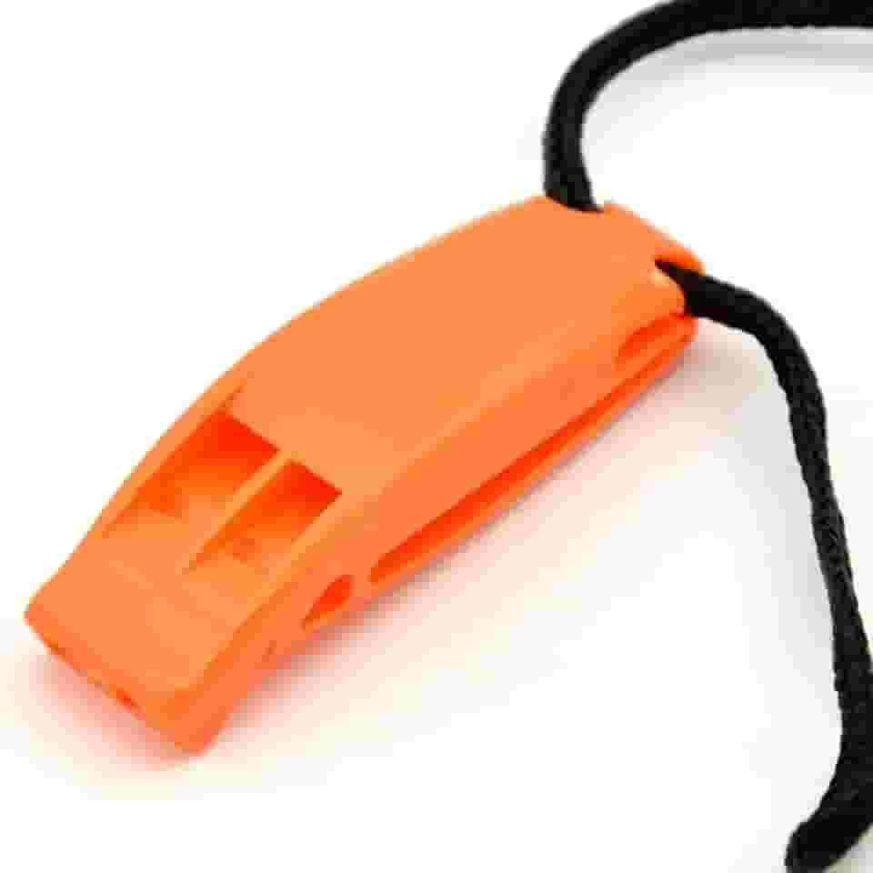 Apito De SobrevivêNcia 5 Em 1 Multifuncional - Com BúSsola, Espelho Sinalizador, Pederneira E Porta-Objetos, Kit De EmergêNcia Para Camping E Trilha