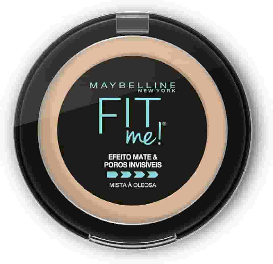 Maybelline NY Pó compacto Efeito Mate e Poros Invisíveis Fit Me Médio Claro Bege B03