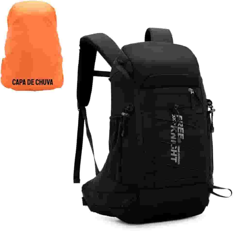 Mochila Resistente 30 Litros Camping Viagem Trilha com Capa de Chuva Impermeável