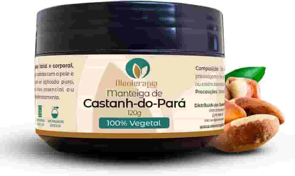 Manteiga de Castanha-do-Pará 100% vegetal - uso capilar e corporal (120g)
