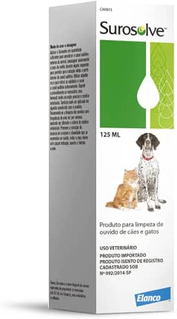 Elanco Surosolve Limpador Auricular para Cães e Gatos - 125 mL