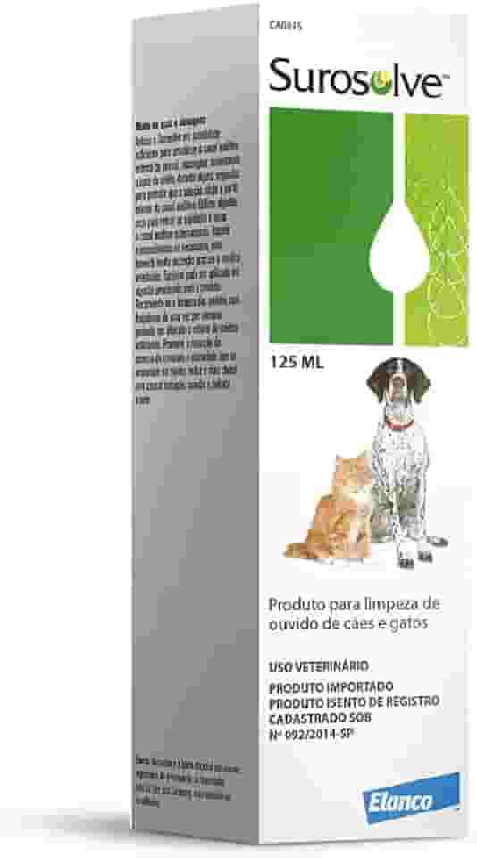 Elanco Surosolve Limpador Auricular para Cães e Gatos - 125 mL