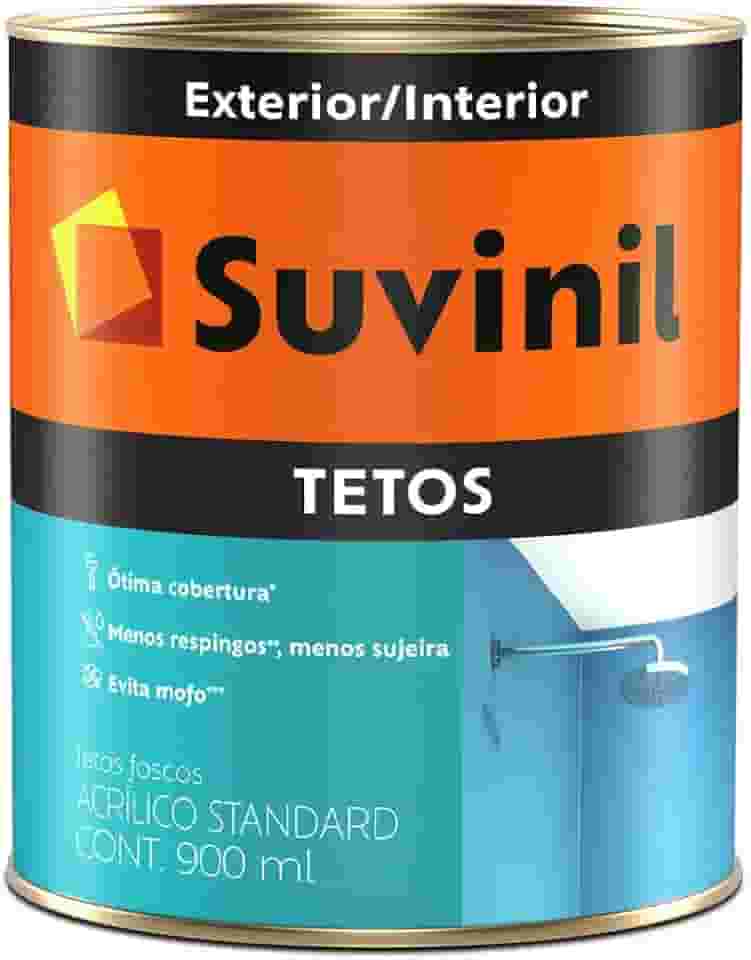 Tinta Acrílica Fosca para Teto 900ml Branco Neve - 51470724 - SUVINIL - Tinta Acrílica Fosca para Teto 900ml Branco Neve - 51470724 - SUVINIL