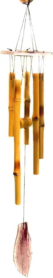 Mobile Sino dos Ventos de Bambu Folha 60cm