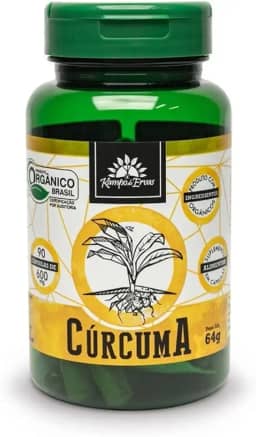 Cápsulas de Cúrcuma Orgânica Kampo de Ervas 90 Caps de 600mg
