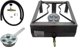 Fogão Alta Pressão Portátil 1 Boca Gás para Camping Caminhão Viagens Portátil com mangueira Semi industrial